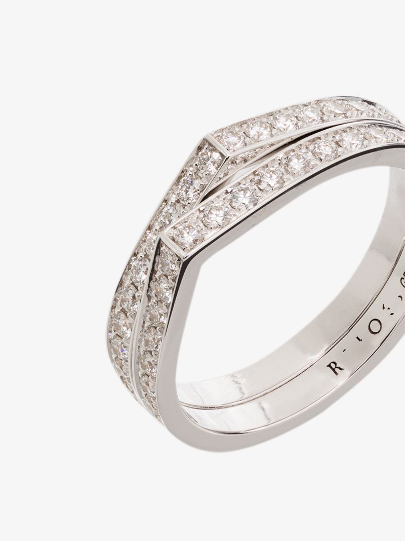 18k White Gold Antifer Diamond Ring
