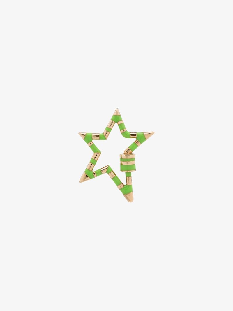 14k Yellow Gold Enamel Starlock Pendant