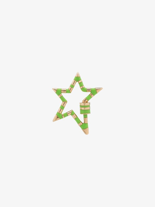 14k Yellow Gold Enamel Starlock Pendant