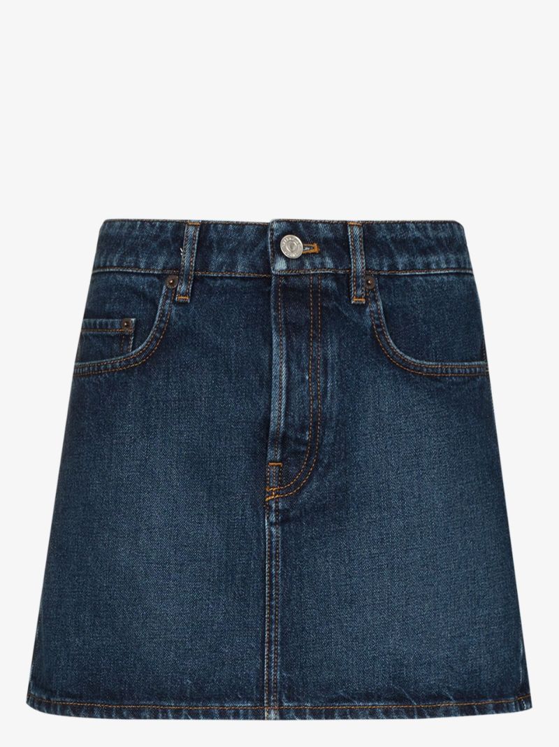 Blue Denim Mini Skirt