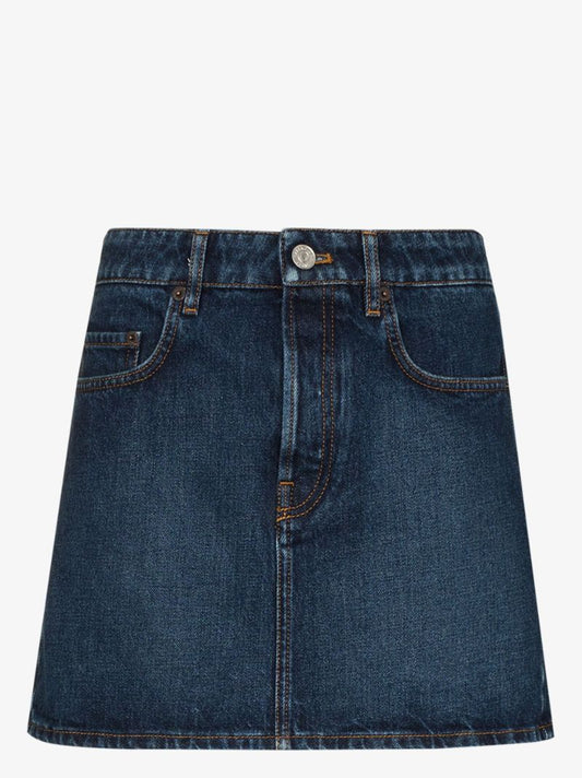 Blue Denim Mini Skirt