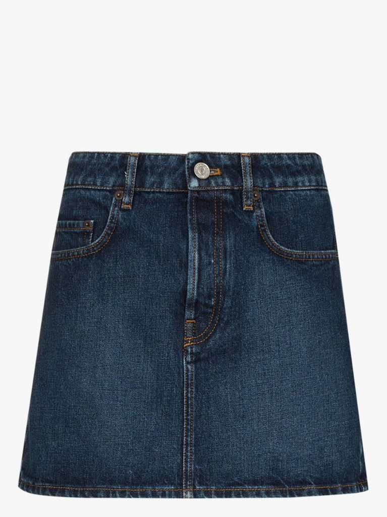 Blue Denim Mini Skirt