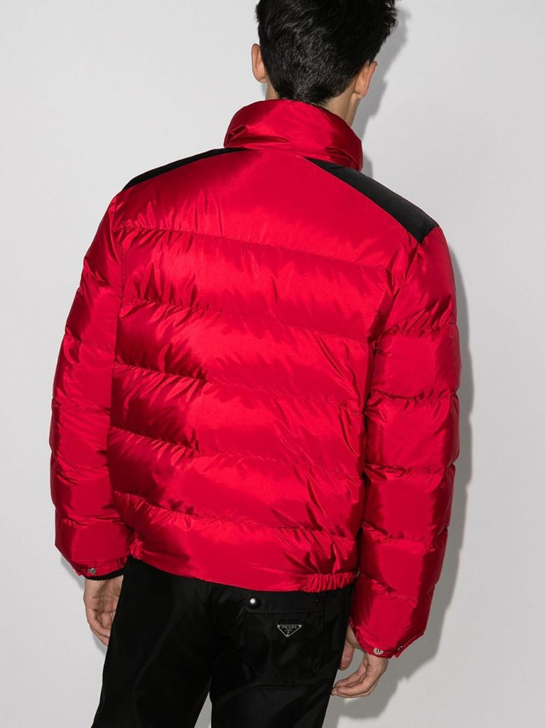 Contrast Shoulder Quilted Jacket