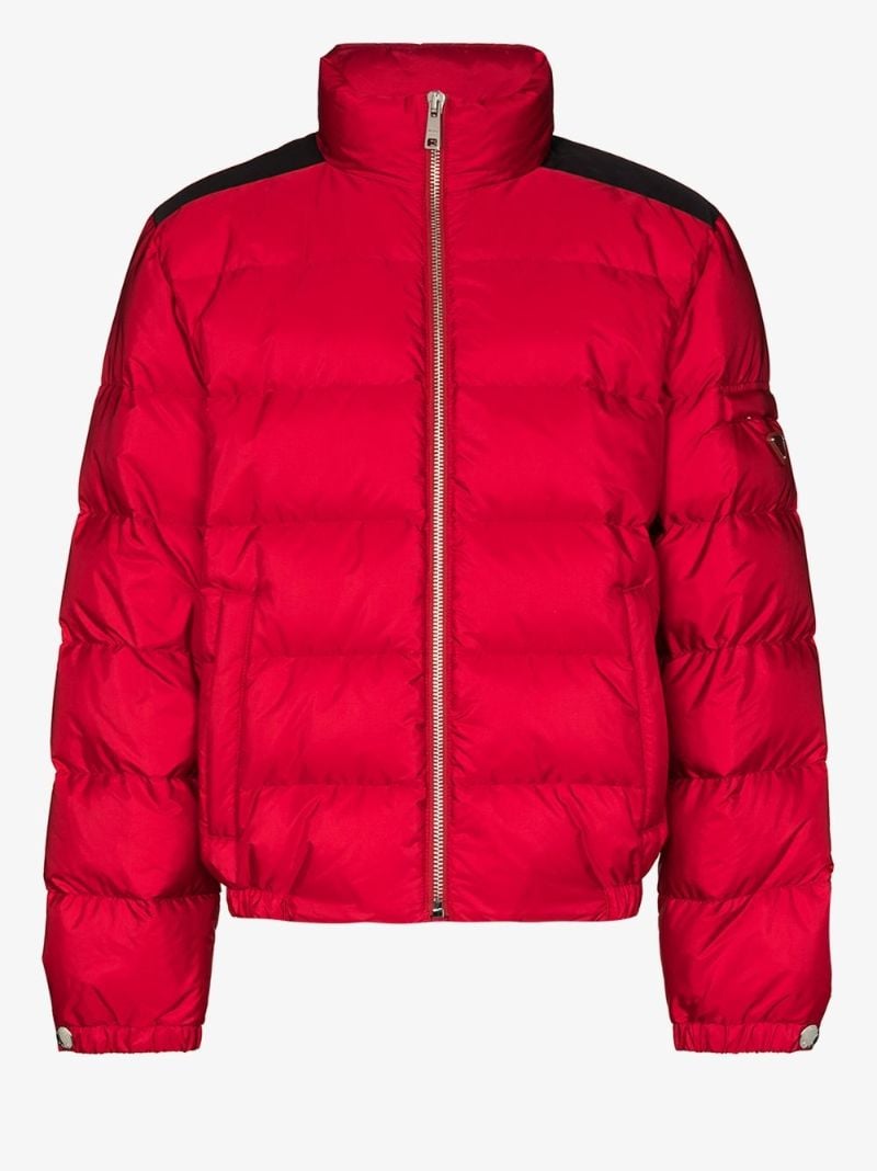 Contrast Shoulder Quilted Jacket