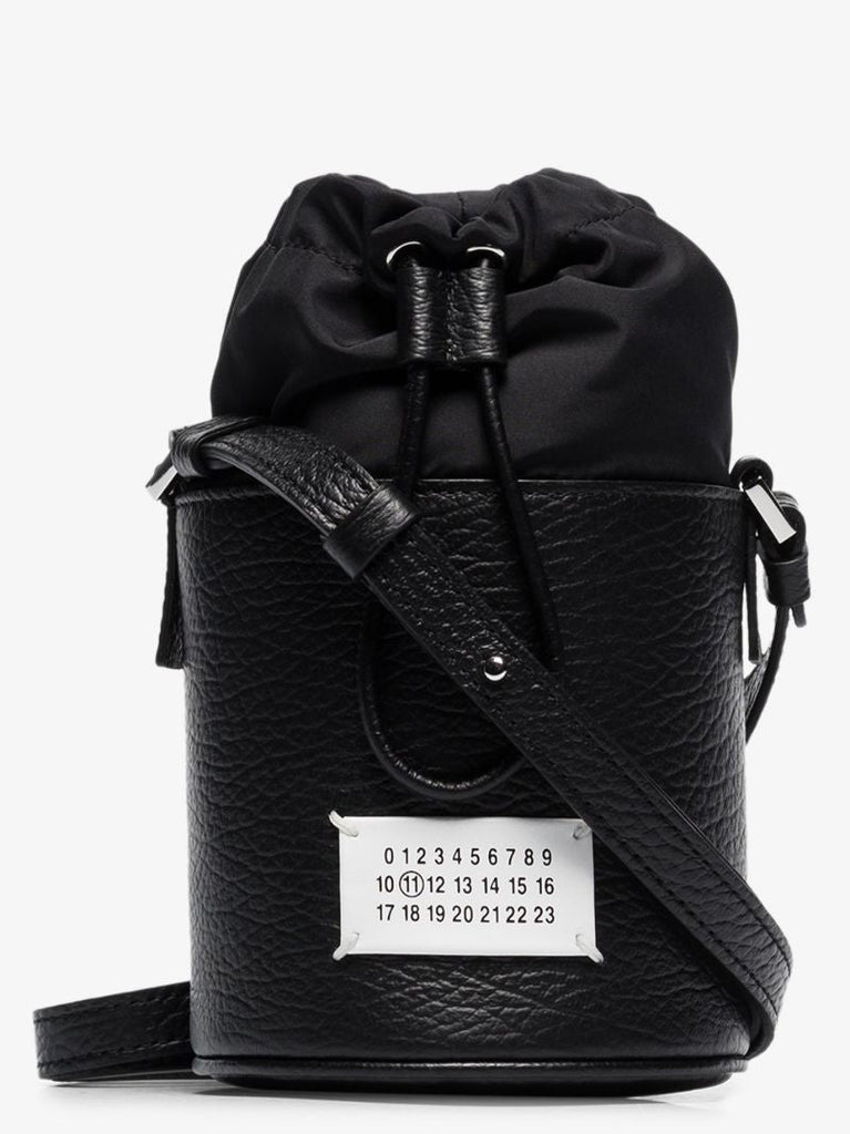 Black Number Logo Bucket Bag
