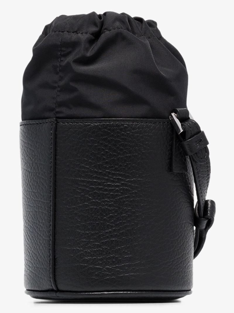 Black Number Logo Bucket Bag