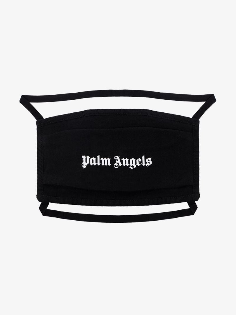 Black Logo Cotton Face Mask