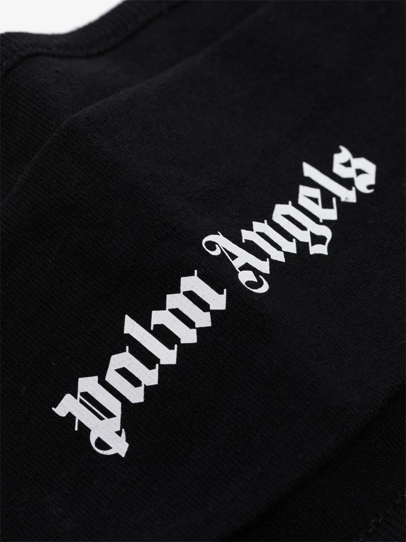 Black Logo Cotton Face Mask