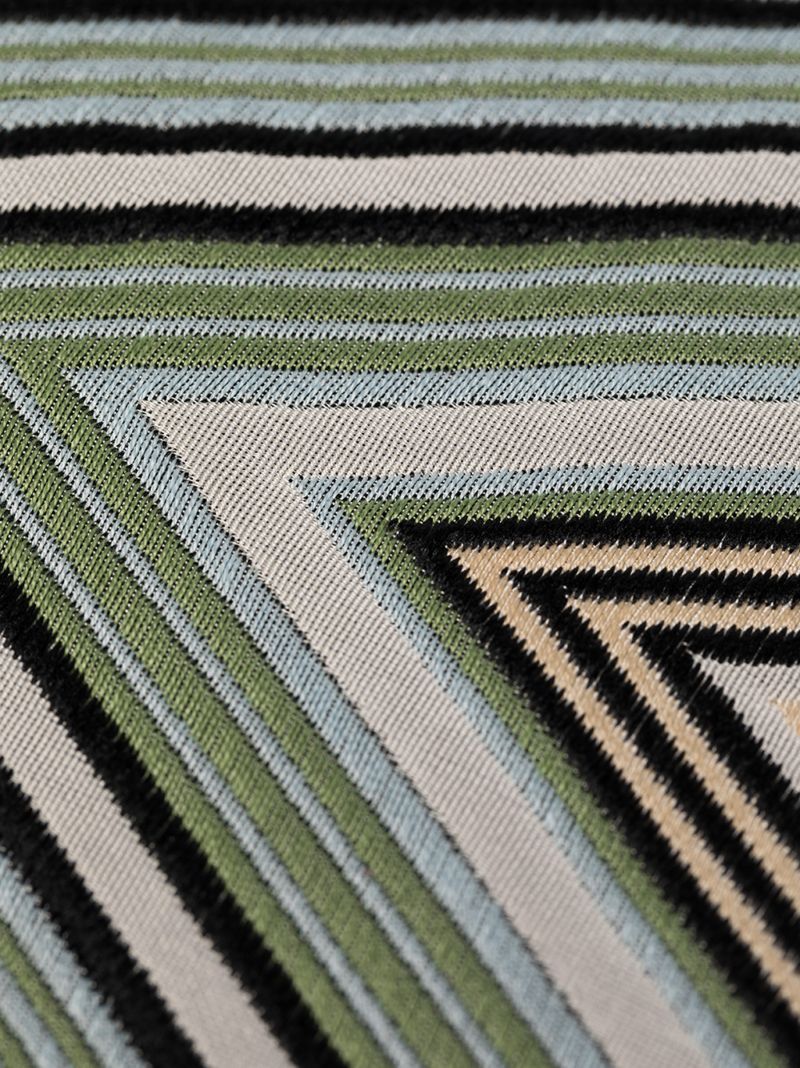 Multicoloured Kew Zigzag Cushion