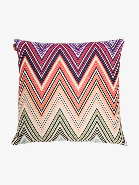 Multicoloured Kew Zigzag Cushion