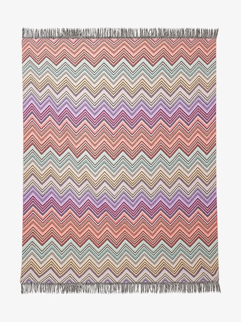 Multicoloured Perseo Zigzag Throw
