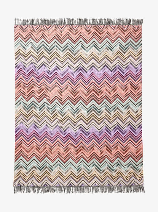 Multicoloured Perseo Zigzag Throw