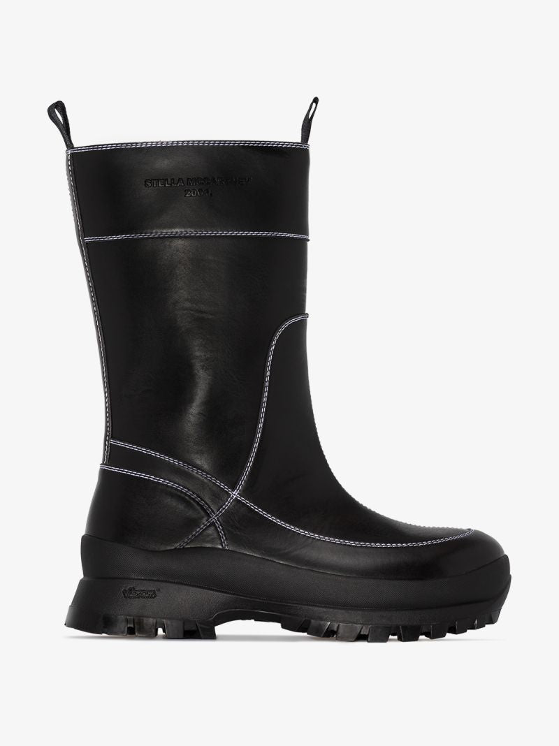Black Trace Vegan Leather Boots