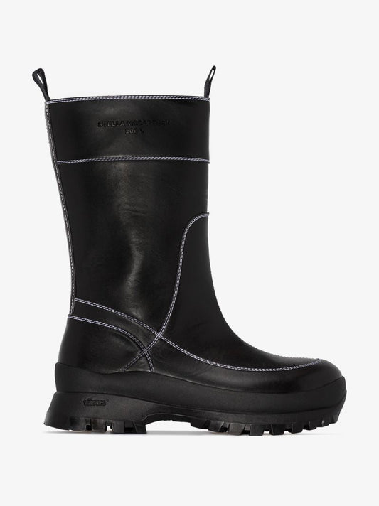 Black Trace Vegan Leather Boots