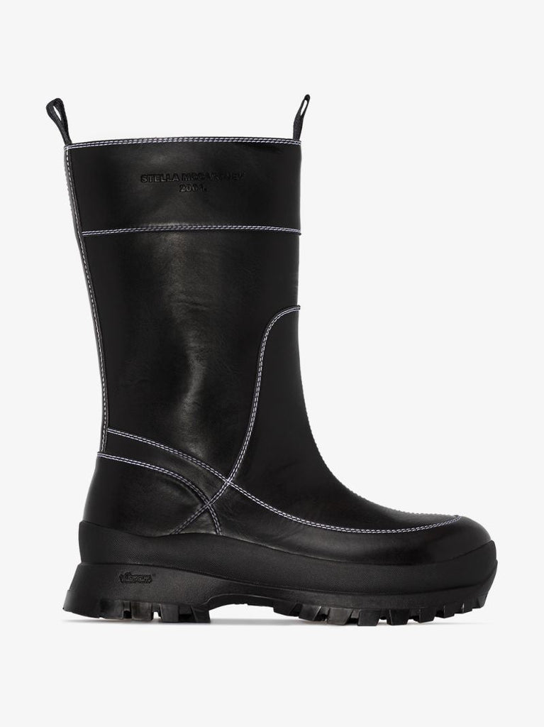 Black Trace Vegan Leather Boots