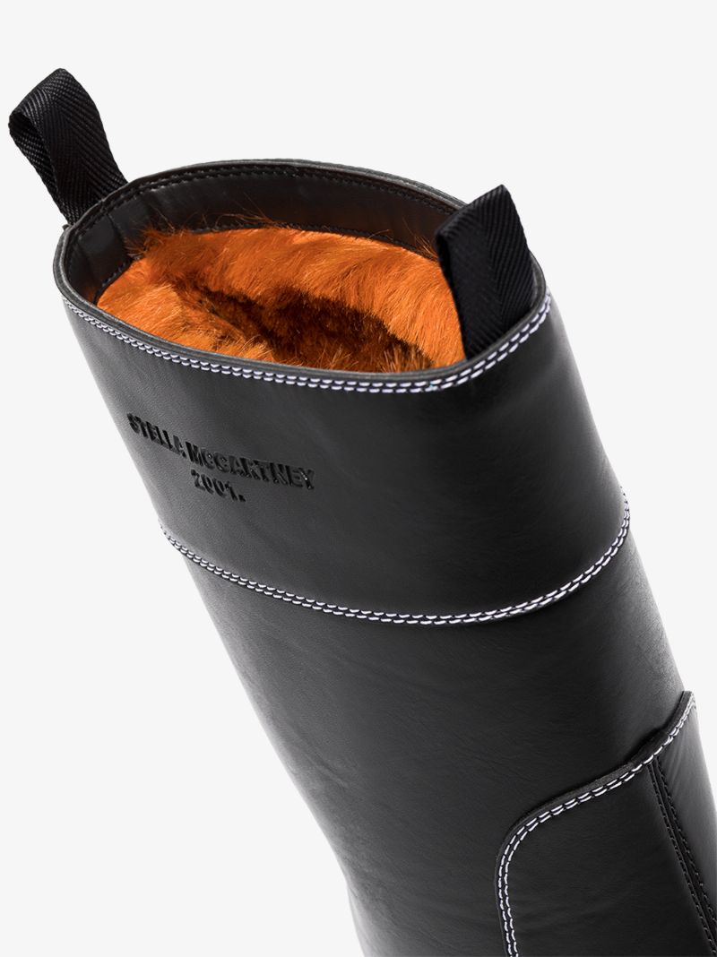 Black Trace Vegan Leather Boots
