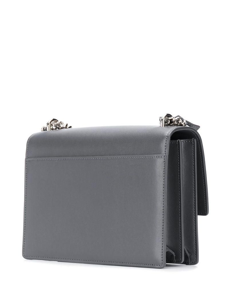 Grey Sunset Medium Leather Shoulder Bag