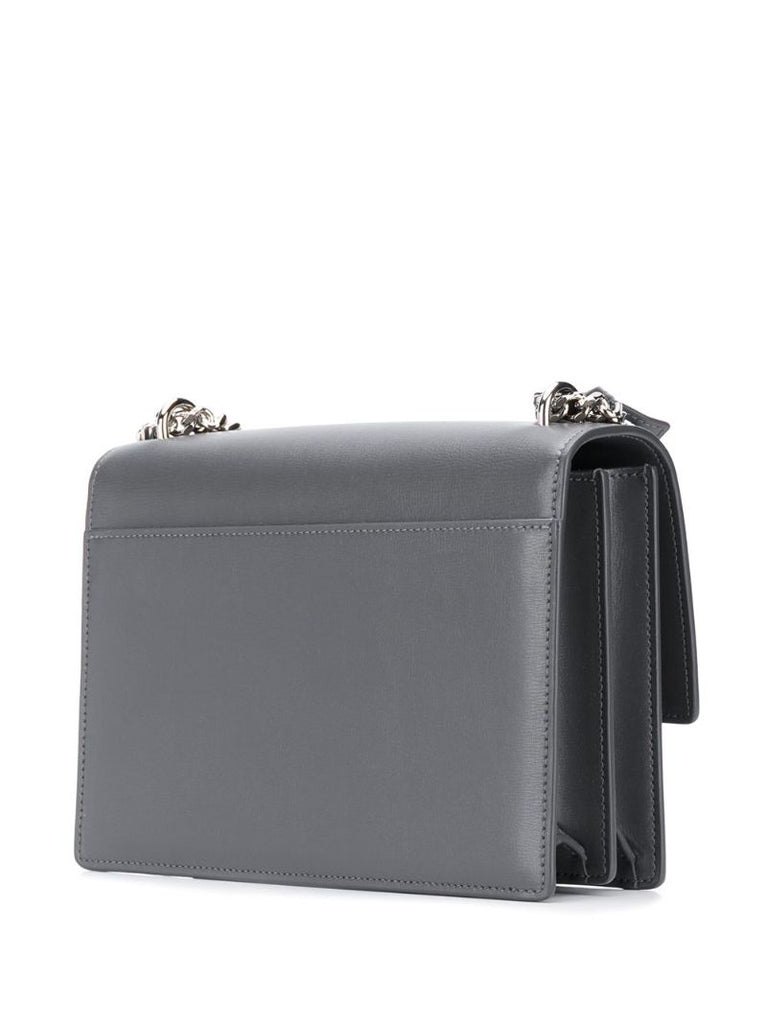 Grey Sunset Medium Leather Shoulder Bag