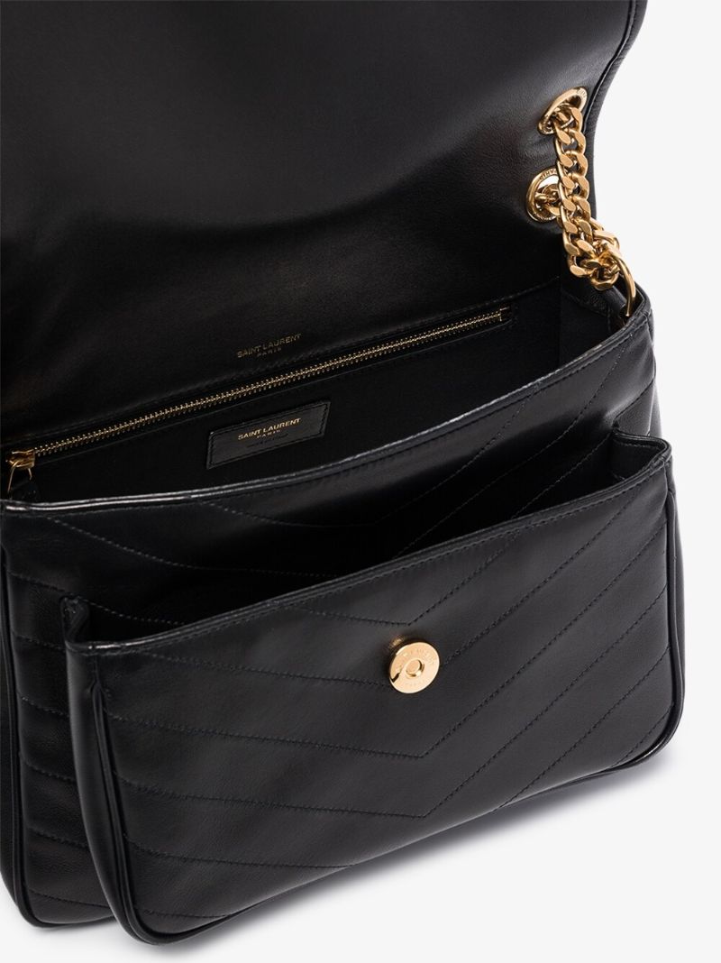 Black Niki Medium Leather Shoulder Bag