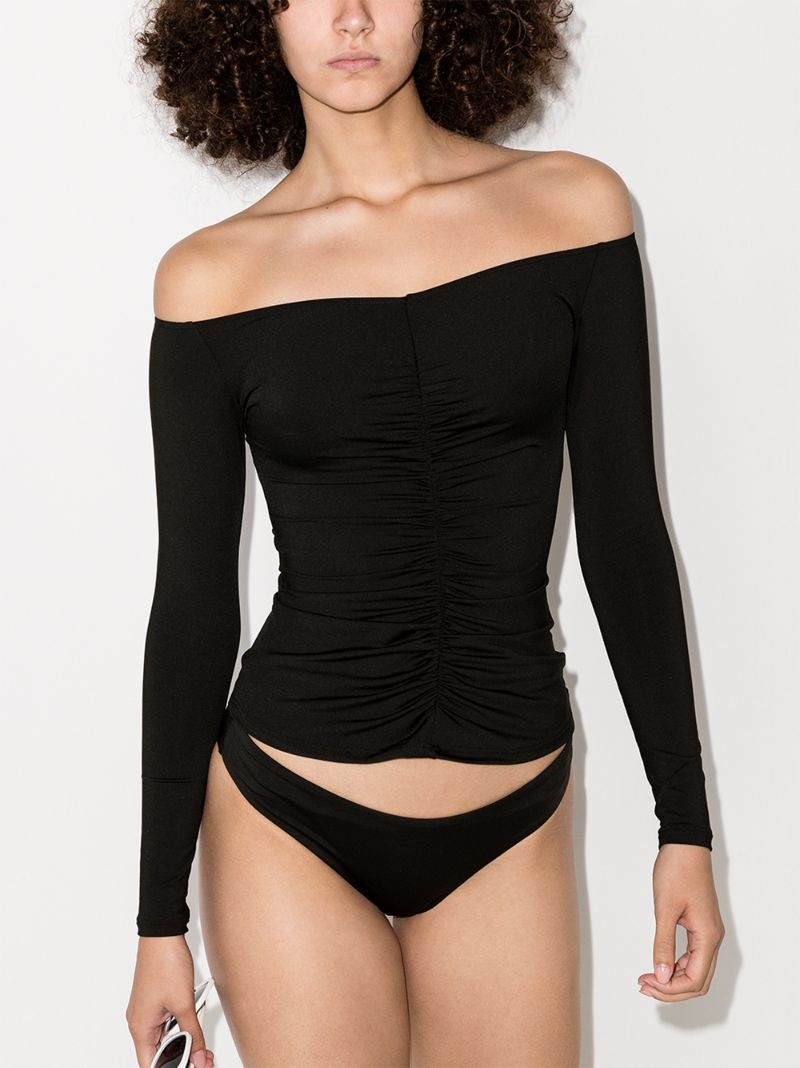 Clover Ruched Swim Top