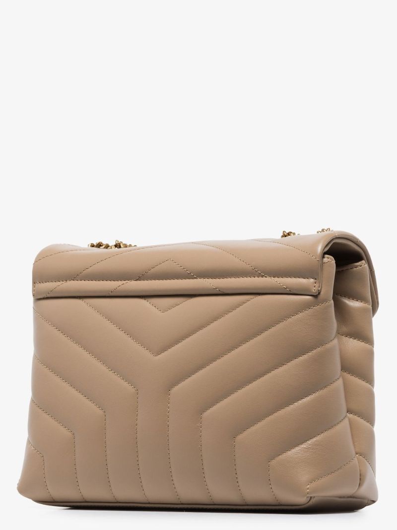 Neutral Loulou Small Leather Shoulder Bag