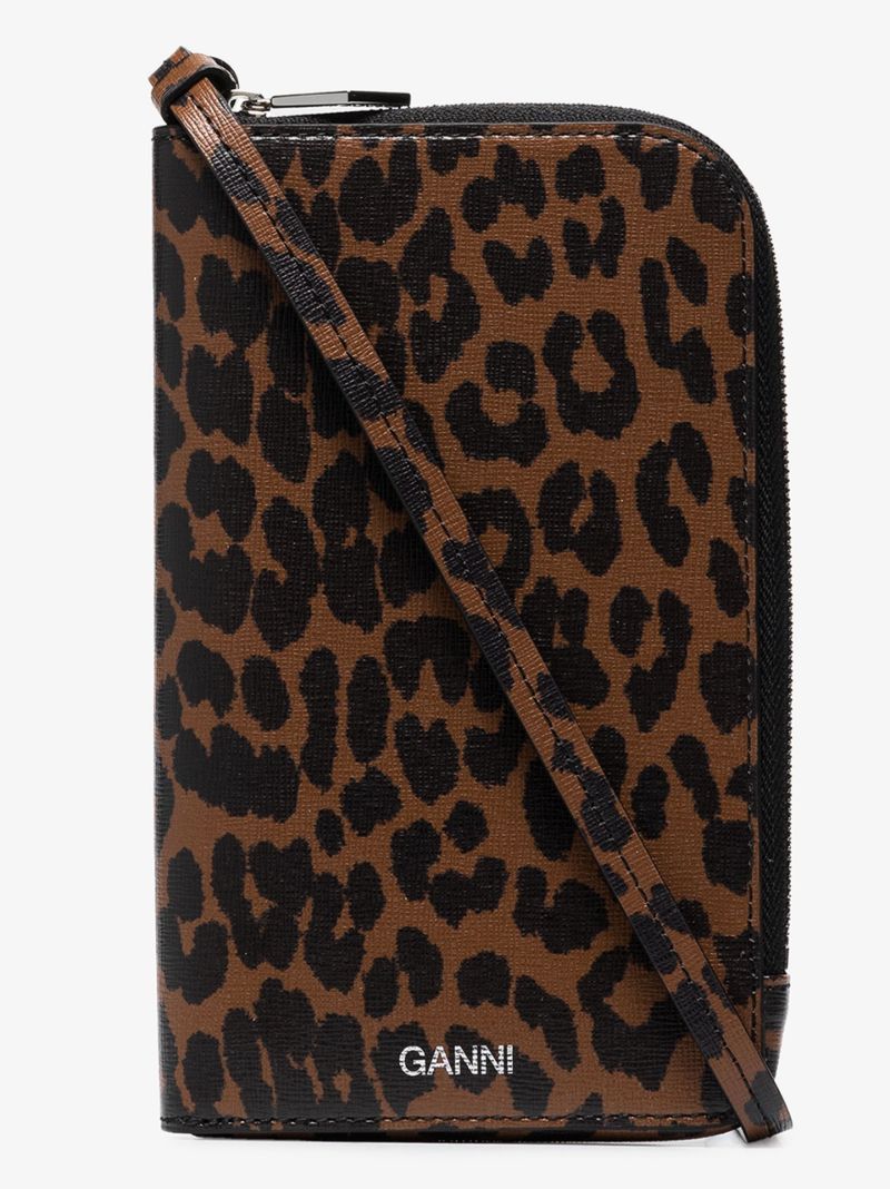 Browns Leopard Print Zip-around Wallet