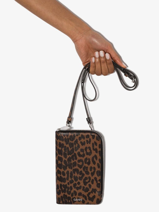 Browns Leopard Print Zip-around Wallet