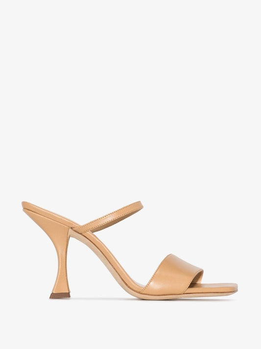 Neutral Nayla 85 Leather Sandals