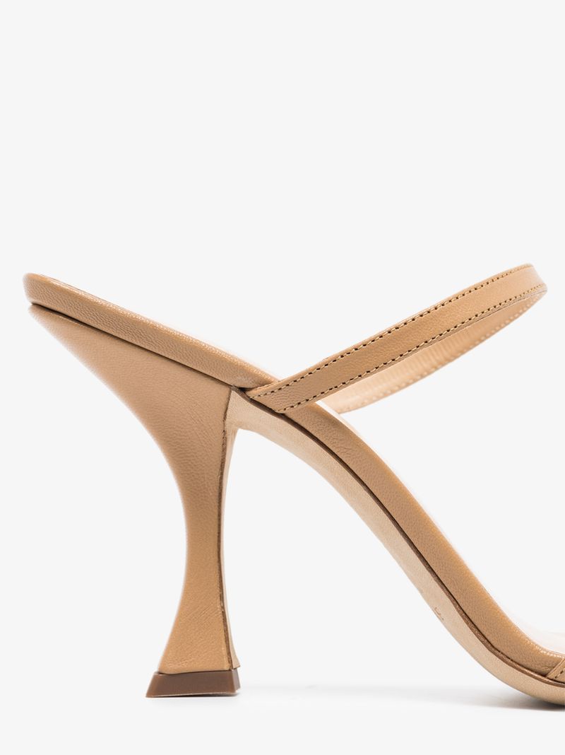 Neutral Nayla 85 Leather Sandals