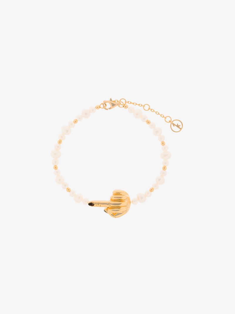 Gold-plated French for Goodnight Pearl Bracelet