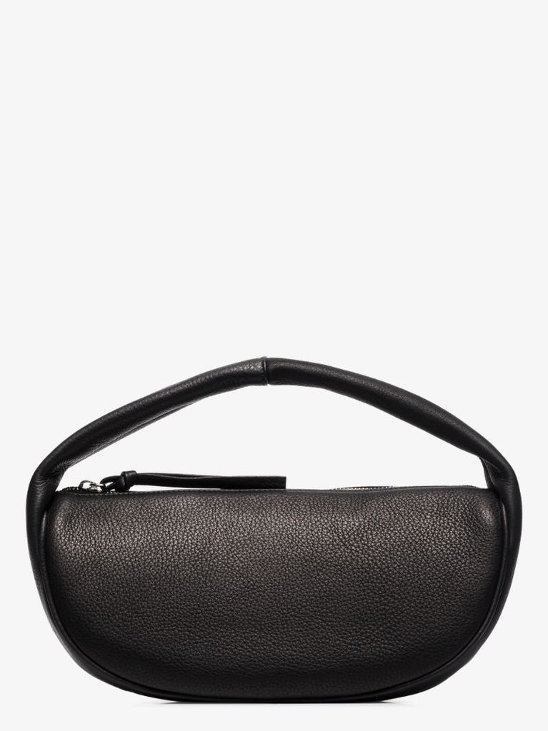 Black Cush Leather Shoulder Bag