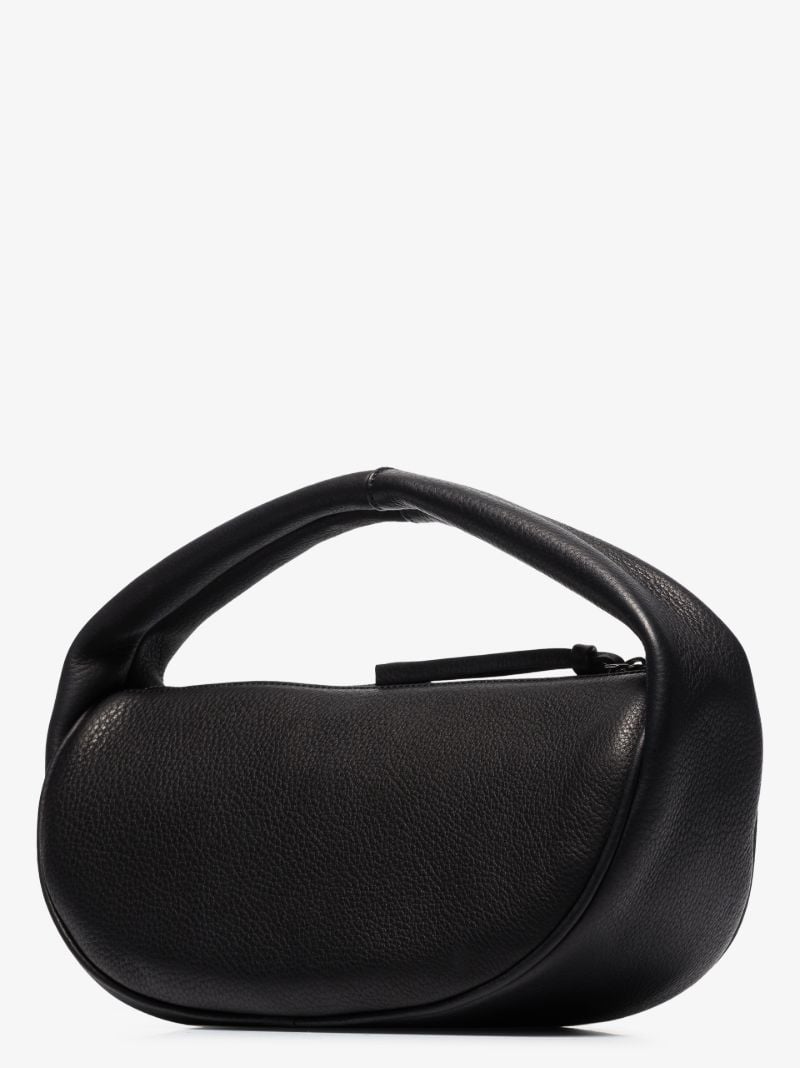 Black Cush Leather Shoulder Bag