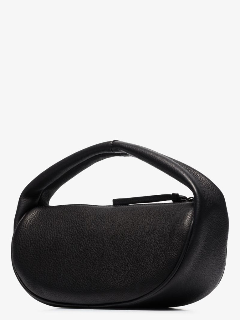Black Cush Leather Shoulder Bag
