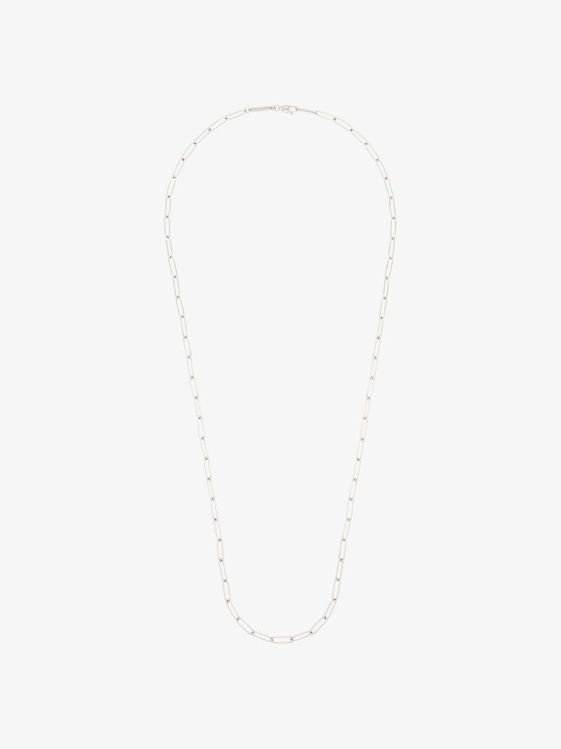 Sterling Silver Box Chain-link Necklace