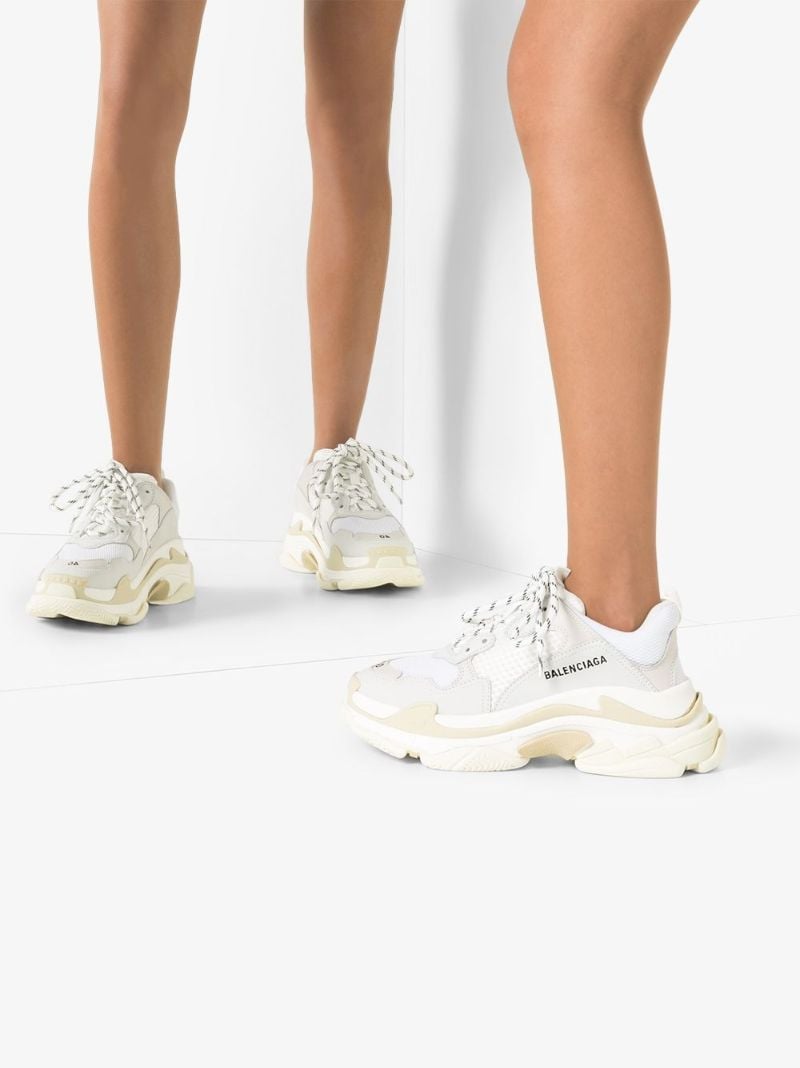 White Triple S Sneakers