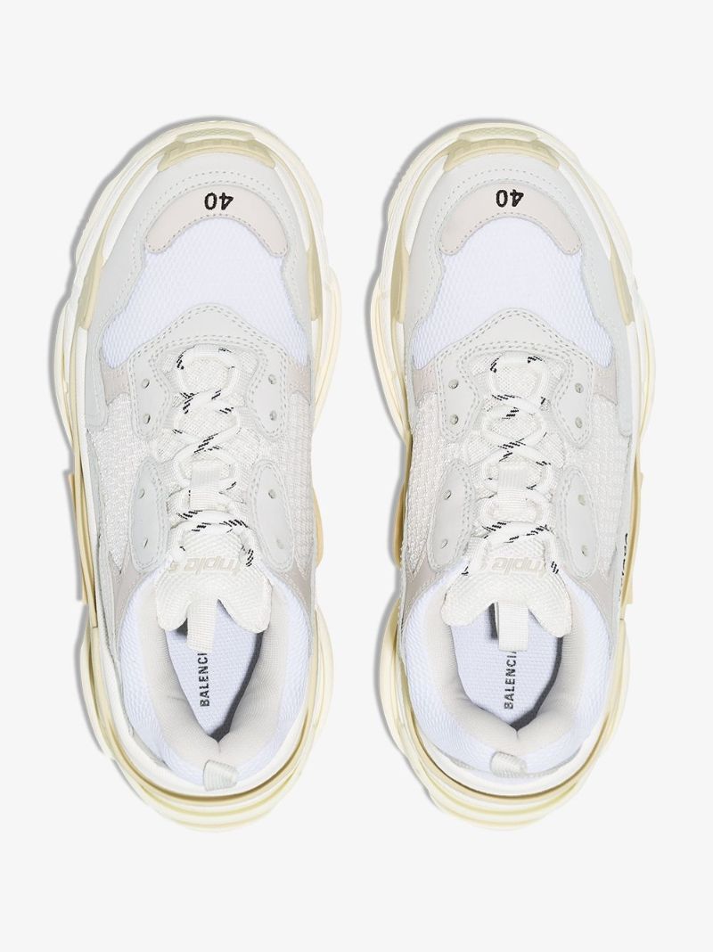 White Triple S Sneakers