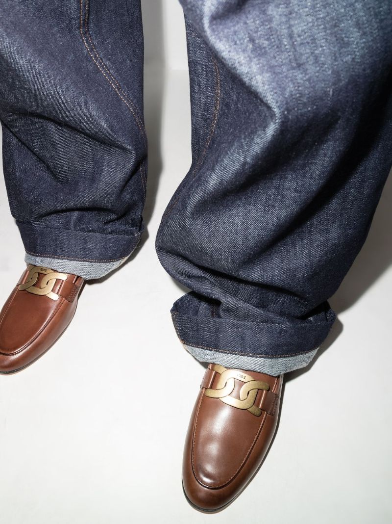 Brown Kate Leather Loafers