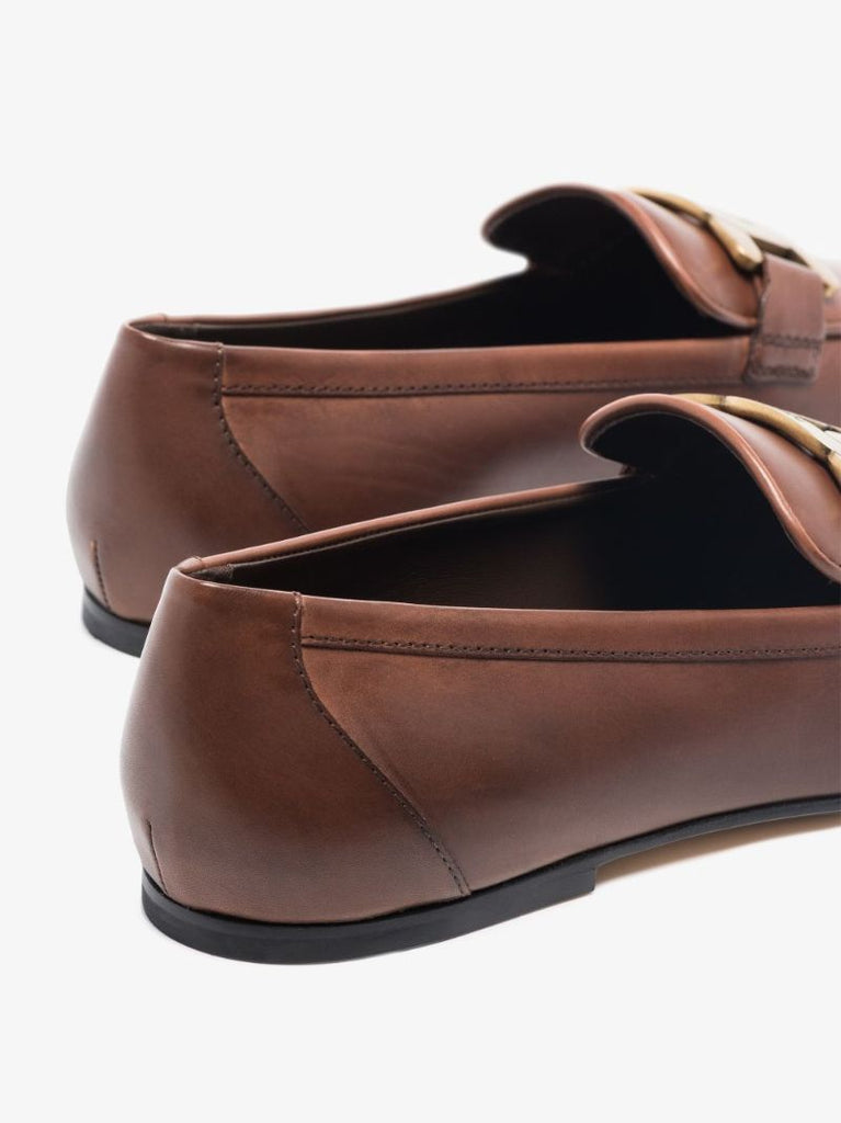 Brown Kate Leather Loafers