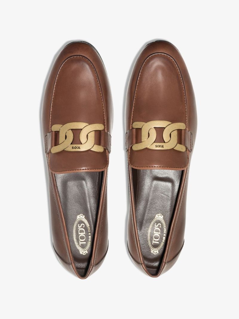 Brown Kate Leather Loafers