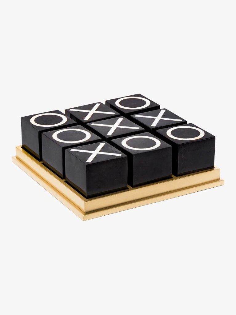 Black Noughts and Crosses Set