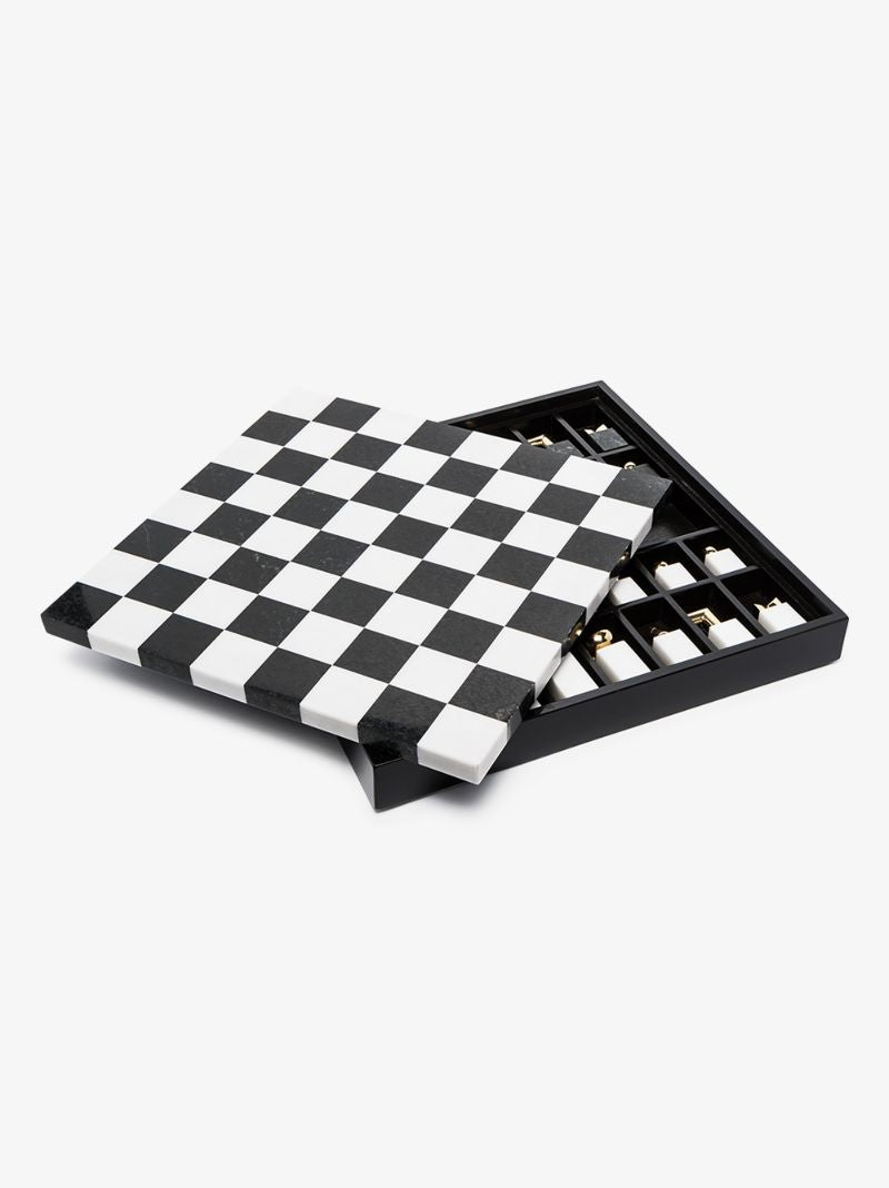 Gold-plated Marble Chess Set