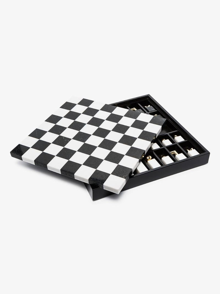 Gold-plated Marble Chess Set