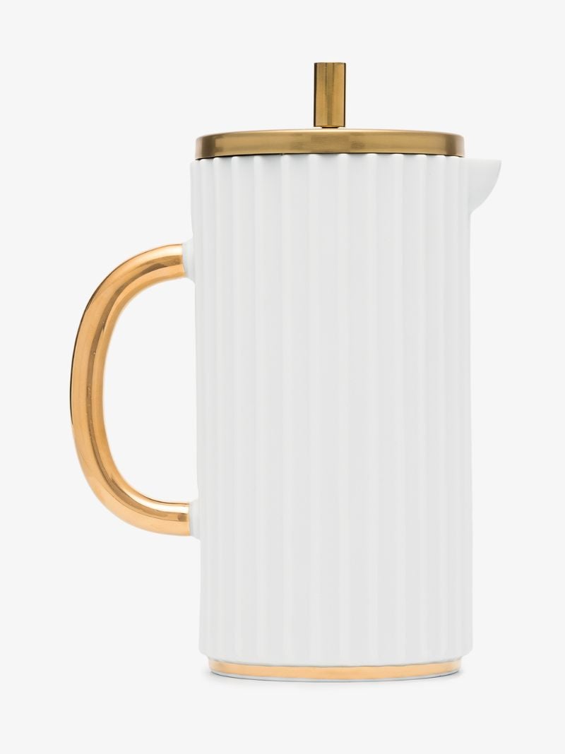White Ionic French Press