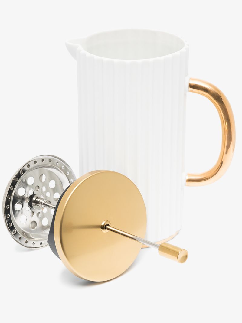 White Ionic French Press