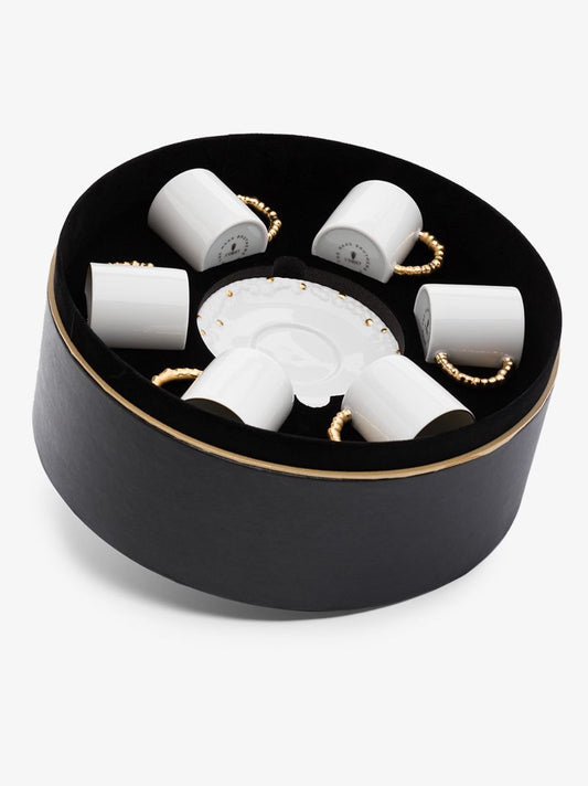 X Haas Brothers White Mojave Porcelain Espresso Cup Set
