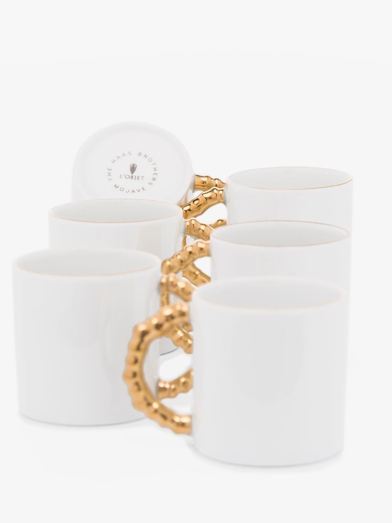 X Haas Brothers White Mojave Porcelain Espresso Cup Set