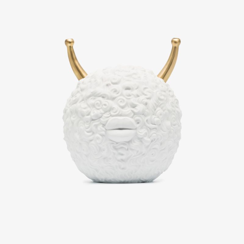 X Haas Brothers White Monster Ball Porcelain Incense Burner