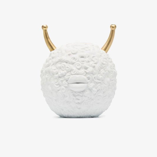 X Haas Brothers White Monster Ball Porcelain Incense Burner