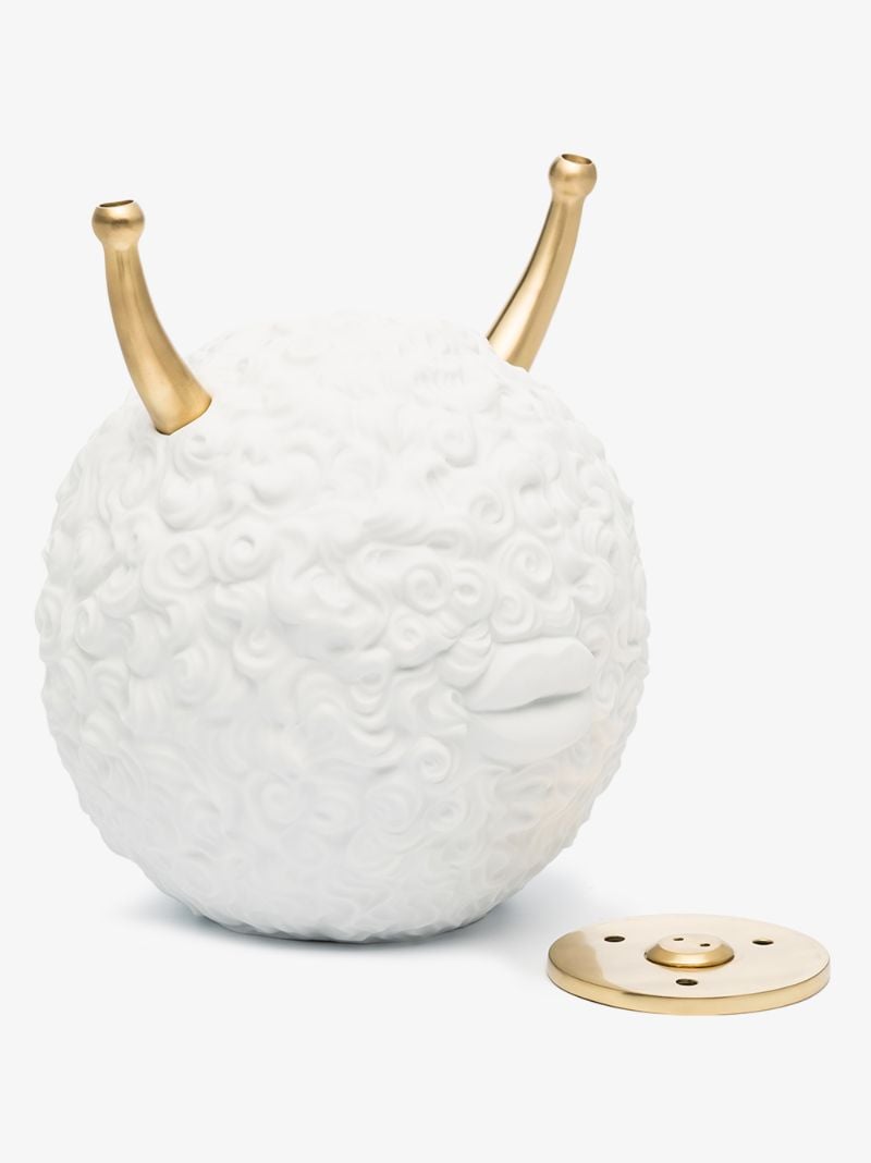 X Haas Brothers White Monster Ball Porcelain Incense Burner