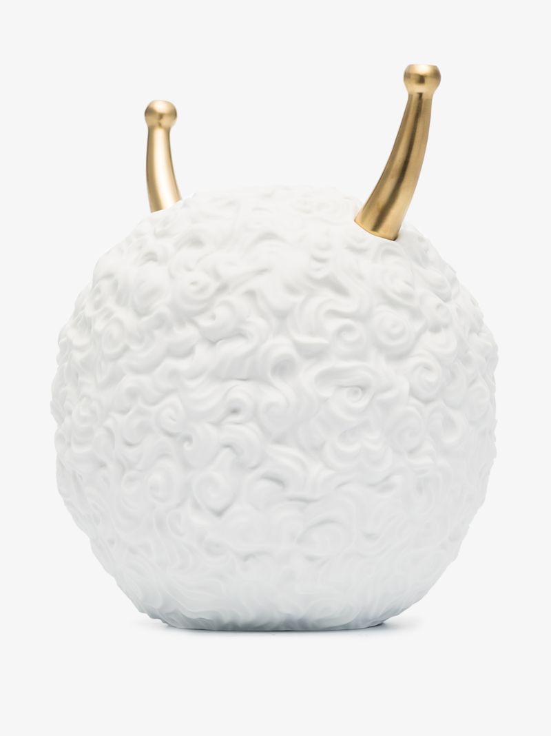 X Haas Brothers White Monster Ball Porcelain Incense Burner